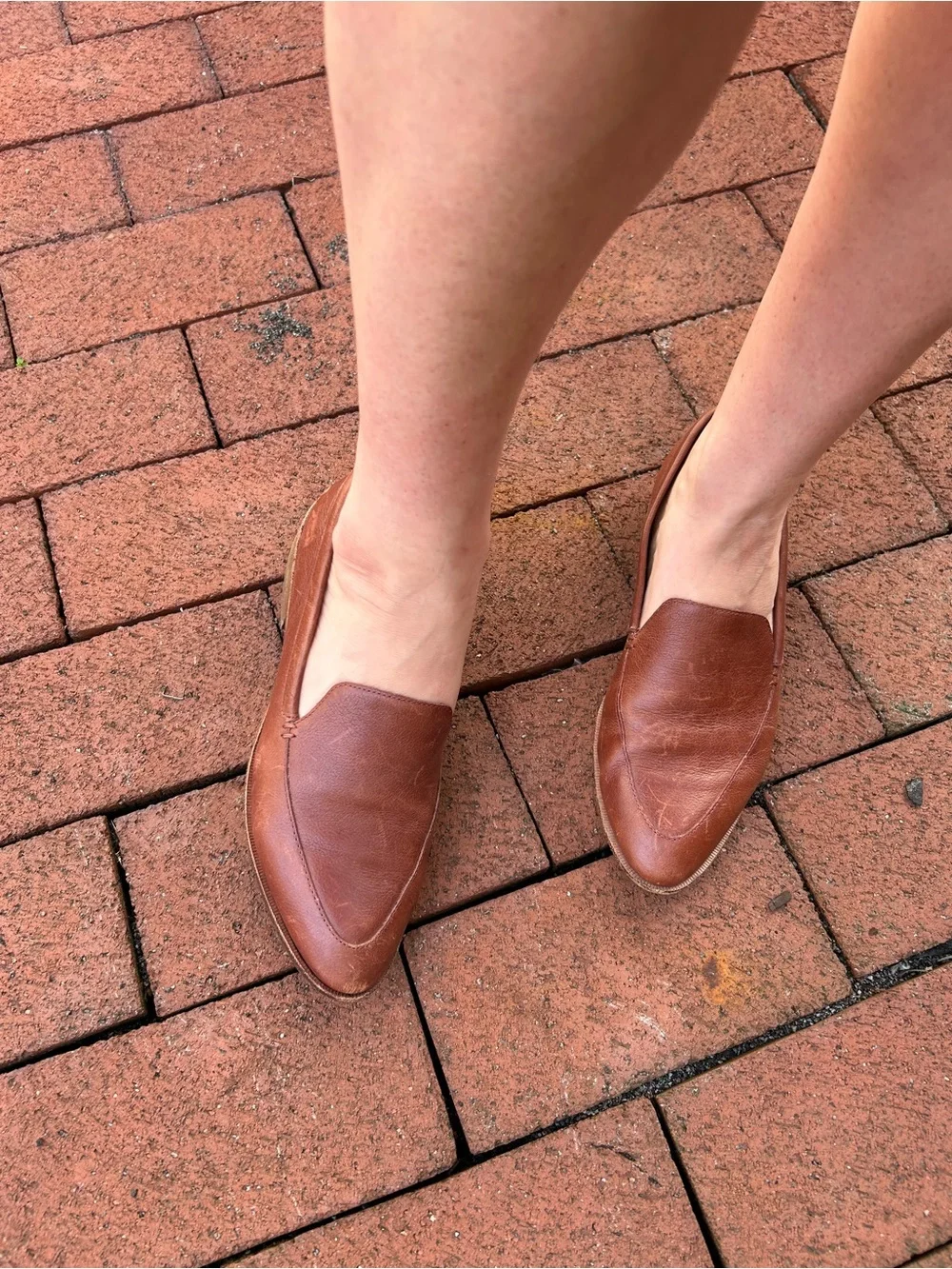 Madewell Women's Brown Leather Slip-On Loafers Size 8.5